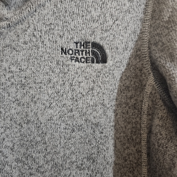 The North Face Logo Gray Full-Zip Hoodie - Picture 2 of 8